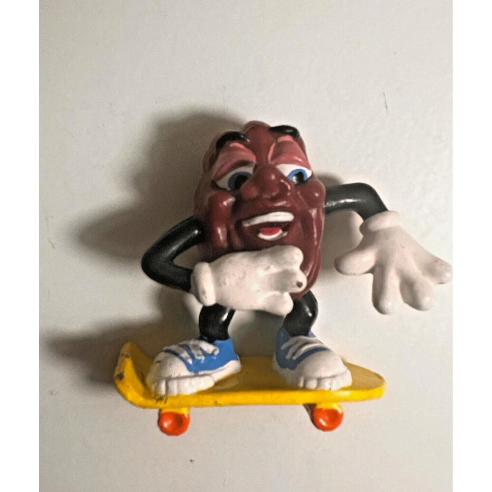 Vintage 1980s California Raisins PVC Figure – Skateboarder
